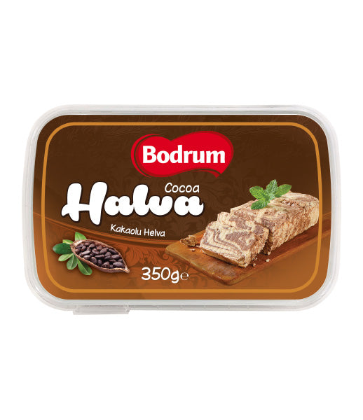 Halva Tahini with Cocoa Bodrum 350g buy halva with cocoa online