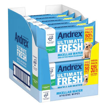 Andrex Ultimate Fresh Hygiene Flushable Wipes 10 × 56 Wipes