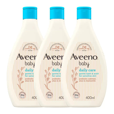 Aveeno Baby Hair & Body Wash 400ml X 3