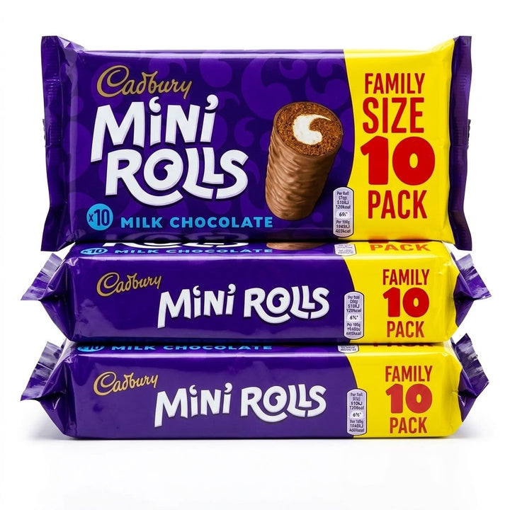 Cadbury Mini Rolls Milk Chocolate Family Size 30 Pack