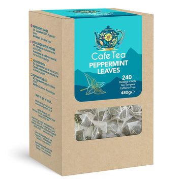Cafe Tea 100% Peppermint Leaves Tea bags 240 Pack