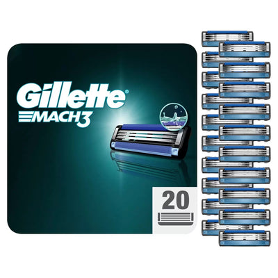 Gillette Mach3 Razor Blades 20 Pack