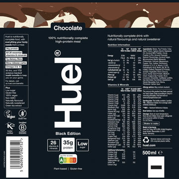 Huel Complete Meal Drink Black Edition Chocolate 500ml-1