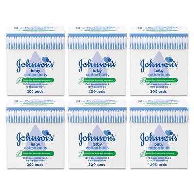 Johnson's Cotton Buds 200 Pack X 6