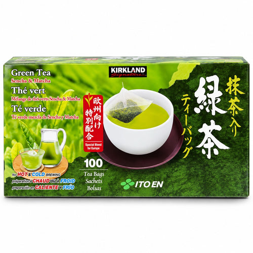 Kirkland Signature Green Tea Sencha & Matcha Blend 100 Tea Bags