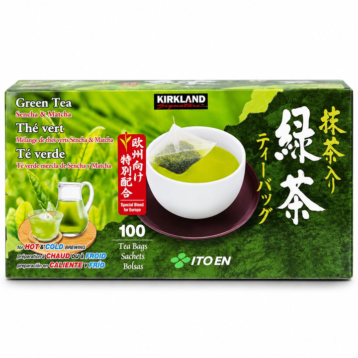 Kirkland Signature Green Tea Sencha & Matcha Blend 100 Tea Bags