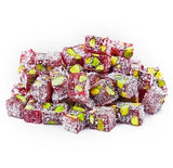 Luxurious Double Roasted Turkish delight with Pistachio and Pomegranate Flavour Sekeroglu 300g 1