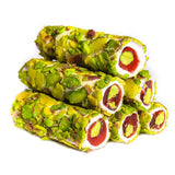 Luxurious Mixed Rolled Turkish Delight with Pistachio and Pomegranate flavour Sekeroglu 300g 1