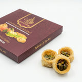 Luxurious assorted Baklava Zahrat Nablus 330g-Pistachio-Esh-al-bulbul