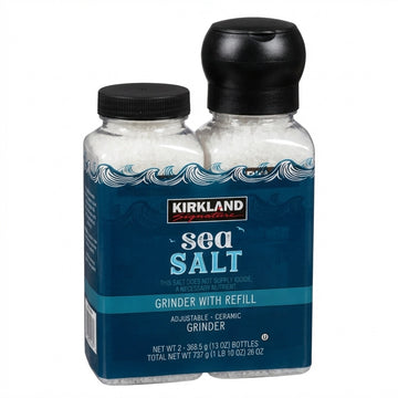 Mediterranean Sea Salt Grinder With Refill Kirkland Signature 737g