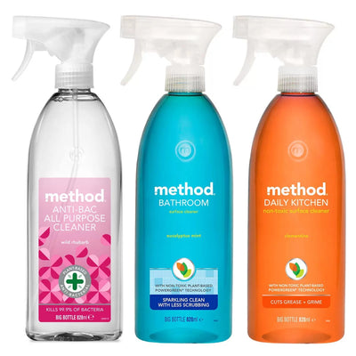 Method Mixed Pack Spray 3 x 828ml