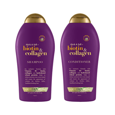 OGX Biotin & Collagen Shampoo & Conditioner 577ml X 2