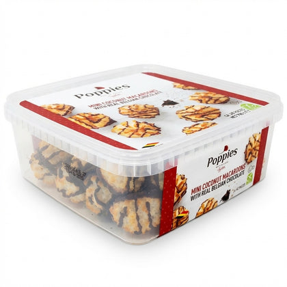 Poppies Mini Coconut Macaroons with Real Belgian Chocolate 700g