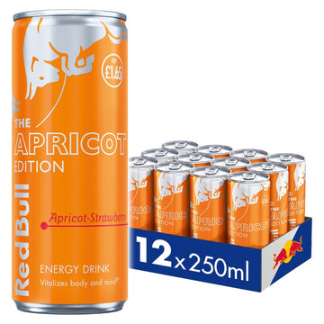 Red Bull Apricot Edition Apricot and Strawberry 250ml X 12