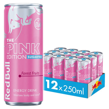 Red Bull Pink Edition Forest Fruits Sugar Free 250ml X 12