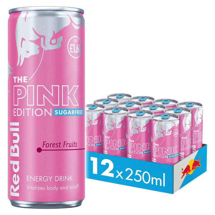 Red Bull Pink Edition Forest Fruits Sugar Free 250ml X 12