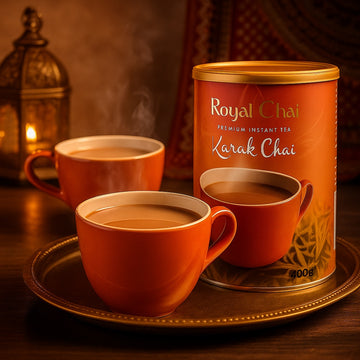 Royal Chai Karak Chai Sweetened Instant Tea Tub 400g 4