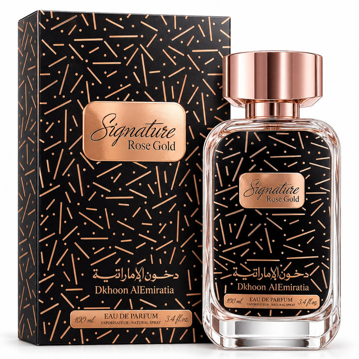 Signature Rose Gold Eau de Parfum 100ml – Dkhoon AlEmiratia Unisex Perfume