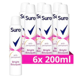 Sure Bright Bouquet Anti-Perspirant Deodorant 200ml X 6