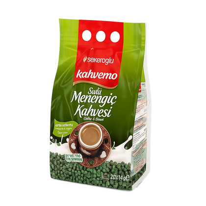 Turkish Instant Pistachio Coffee Sachets Sekeroglu 14g X 20