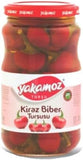Turkish Pickled Hot Cherry Peppers in Vinegar Yakamoz 330g