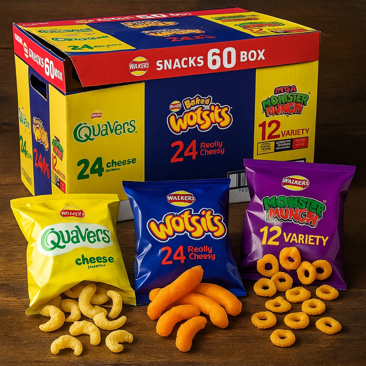 Walkers Crisps Snack Variety Box 60 Pack 1