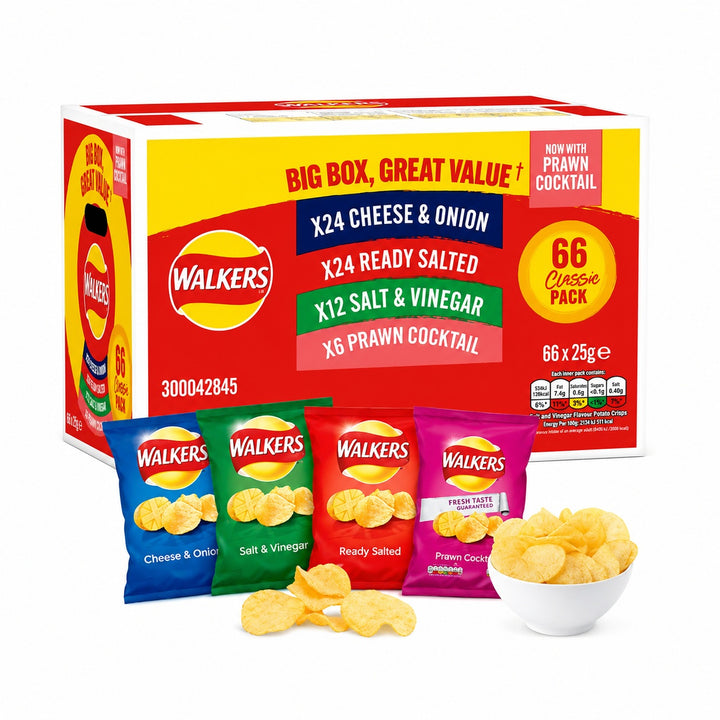 Walkers Crisps Variety Box 25g X 66-1