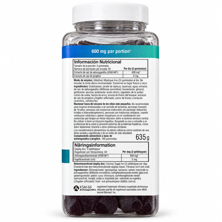 Youtheory Ashwagandha Gummies Mixed Berry Flavour 180 Gummies-1