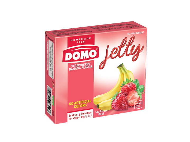 DOMO Strawberry Banana Jelly 85g