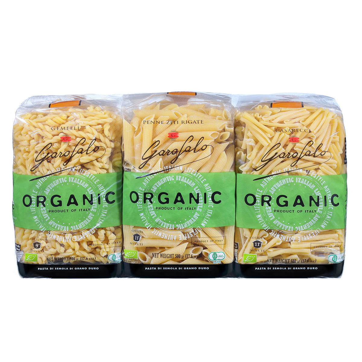 Garofalo Organic Pasta Variety Pack 6 x 500g