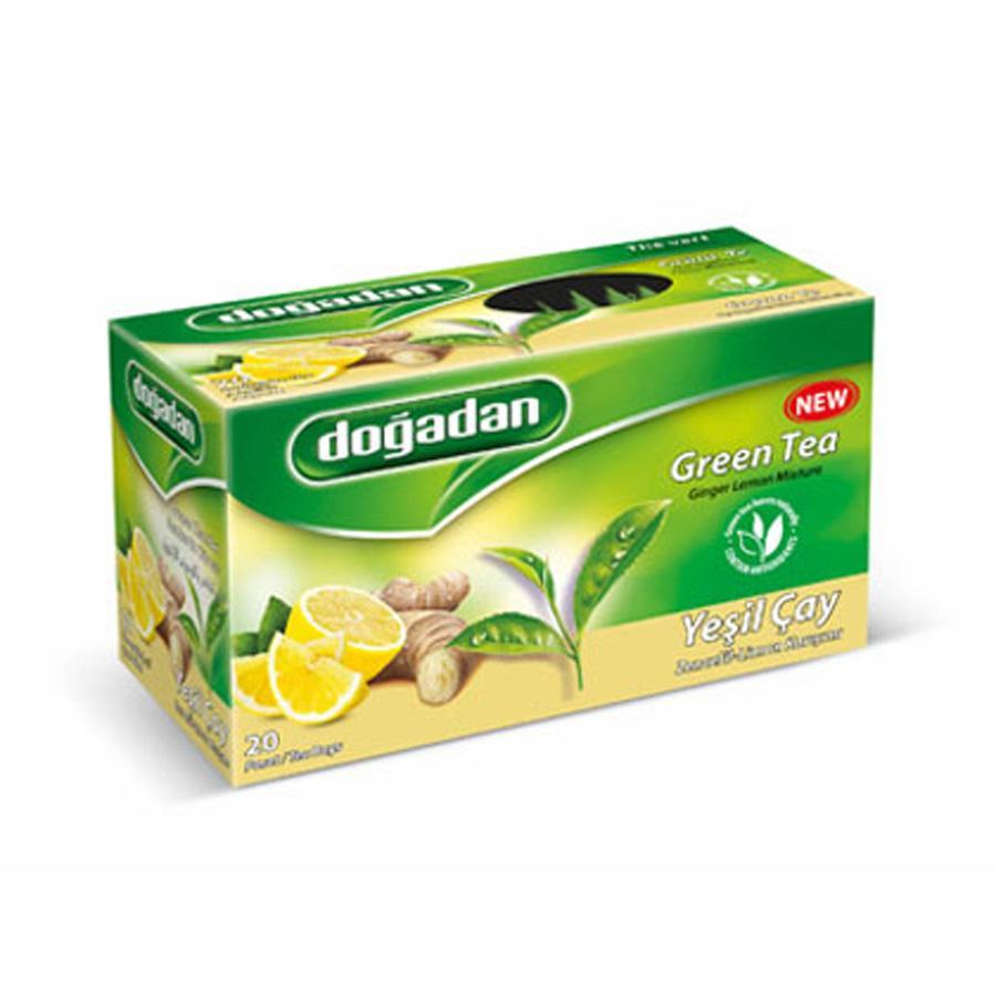 Turkish Green tea with Lemon and Ginger from Dogadan 20 Bags