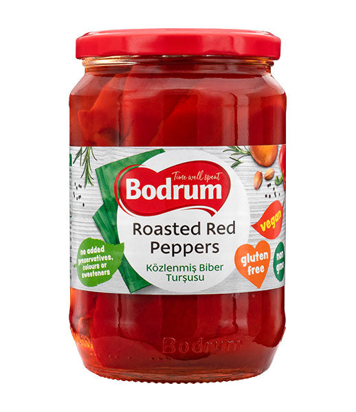 Pickled Roasted Red Peppers in Vinegar Bodrum 670g