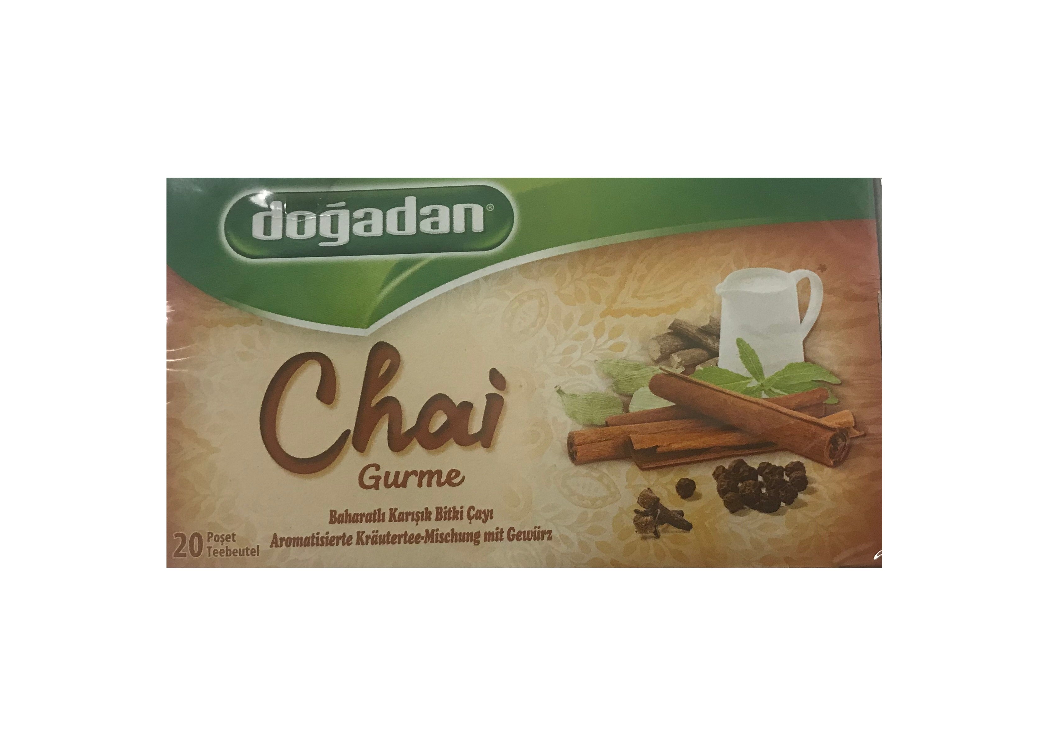 Turkish Chai Flavoured Herbal infusion with Spices Dogadan 20 Tea Bags